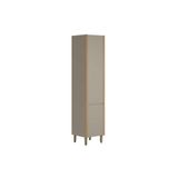 Paneleiro De Cozinha Modulado Allure C/ 2 Portas E 4 Prateleiras 50cm Jequitiba/gris Fosco - Linea Brasil