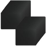 Mousepad Crtiin, Pacote Com 50 Mousepad Para Jogos, 180x220mm, Preto