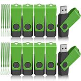 Unidade Flash Usb Agecash 2gb Usb 2.0, Pacote Com 10 Unidades Com Cordão E Etiqueta