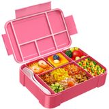 Lancheira Bento Jelife Kids 1450 Ml Com Utensílios E 6 Compartimentos