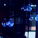 Fio De Fada Com 10 Lampadas De Led Pisca Usb E Pilha Cores:azul