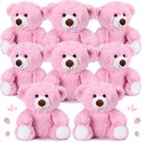 Presente De 8 Peças, Urso De Pelúcia Jenaai, 10 Polegadas, 8 Peças Para Chá De Bebê