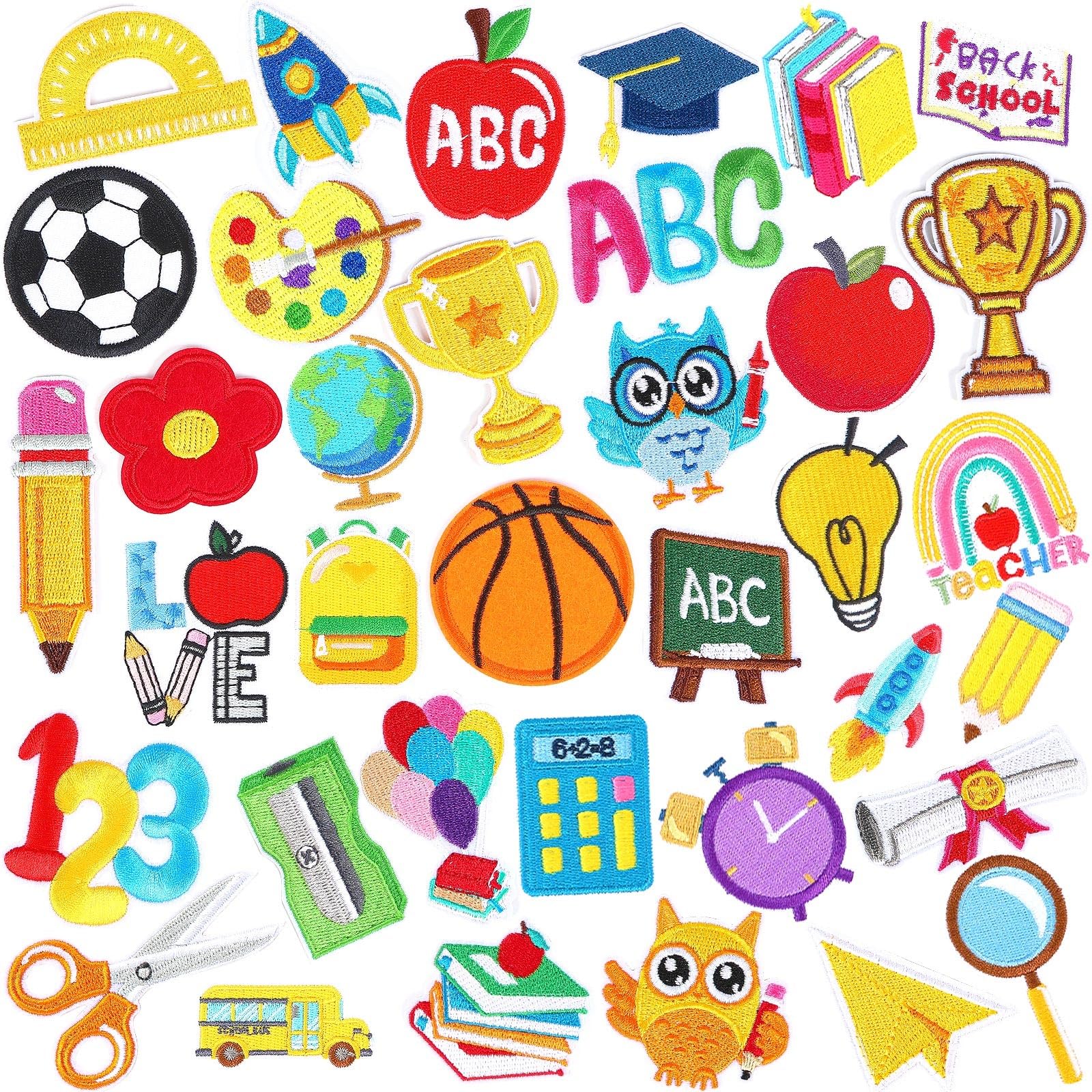 Iron On Patches Augsun Theme School Graduation 60 Unidades