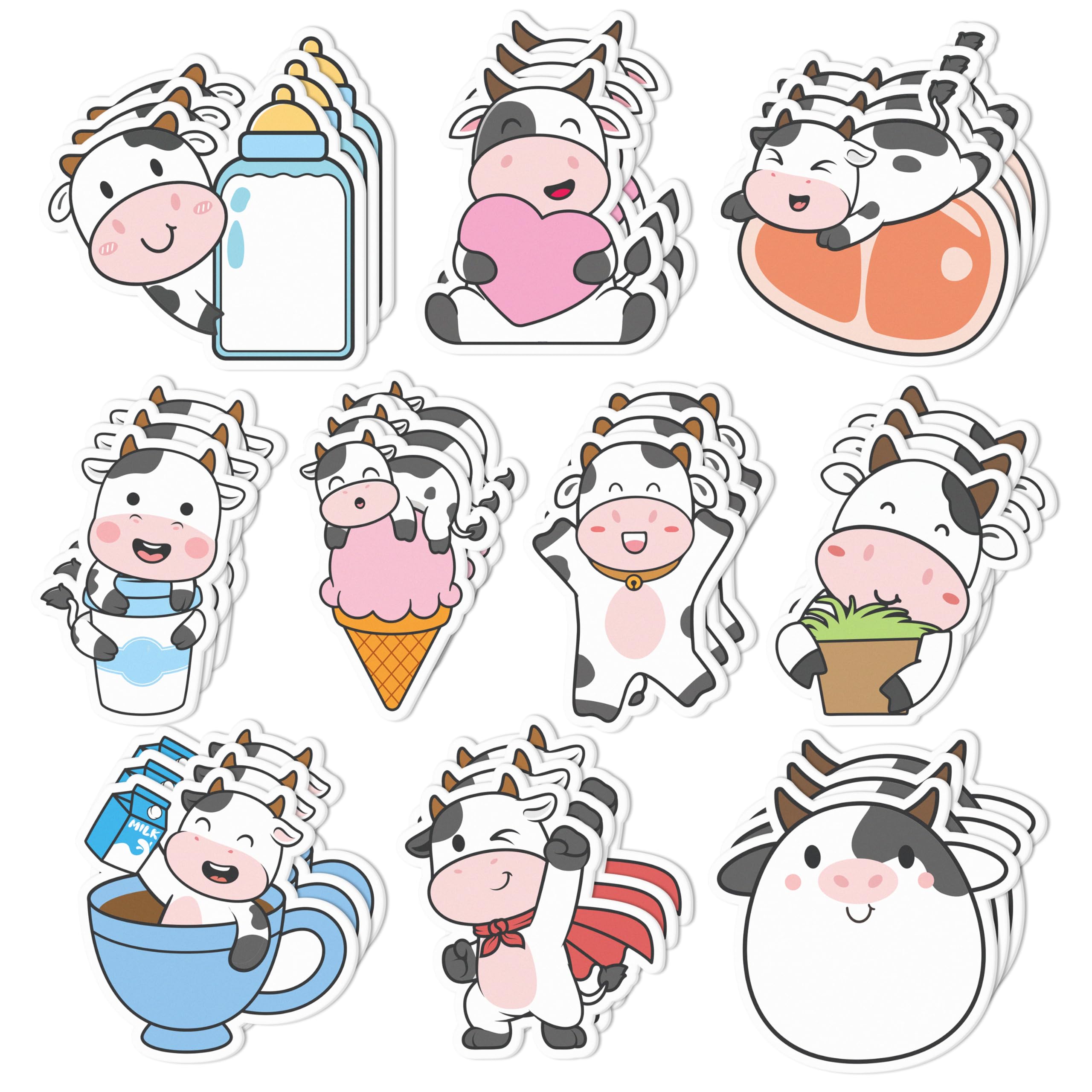 Sticky Notes Chiangpo Cow Shape 30 Almofadas De 600 Folhas