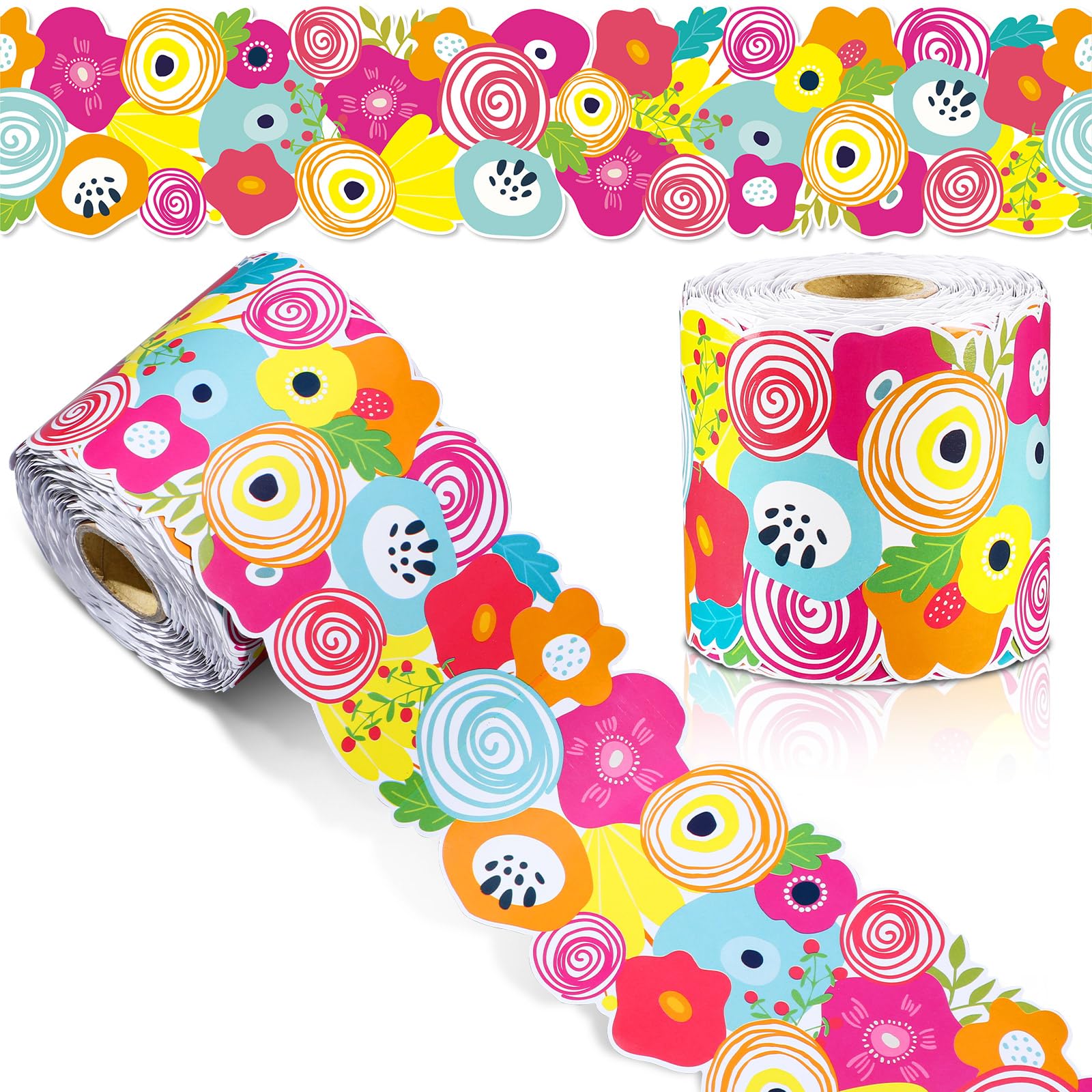 Bulletin Board Border Saypacck Flowers 21m De Volta Às Aulas