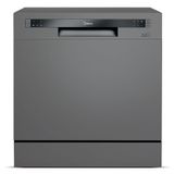 Lava-louças Midea Cinza Com 08 Serviços, 06 Programas De Lavagem E Função Adiar Início - Dwa08s