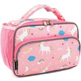 Lancheira Flowfly Isolated Soft Bag Mini Cooler Pink Unicorn