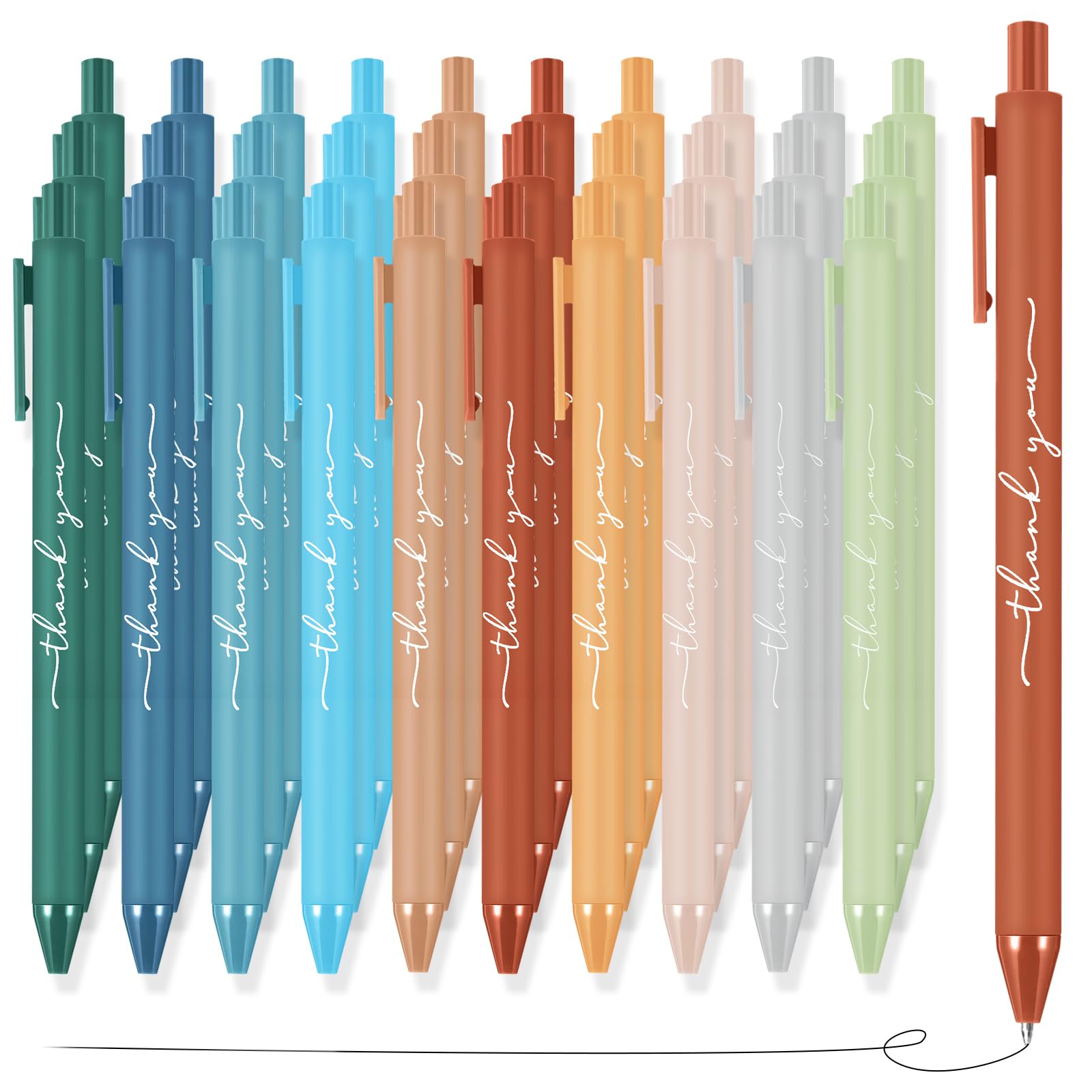 Caneta Dispowreath Thank You Bulk Cute Multicolor X30