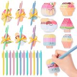 Conjunto De 24 Sorvetes De Verão Sticky Notes L1rabe Com Canetas E Fitas
