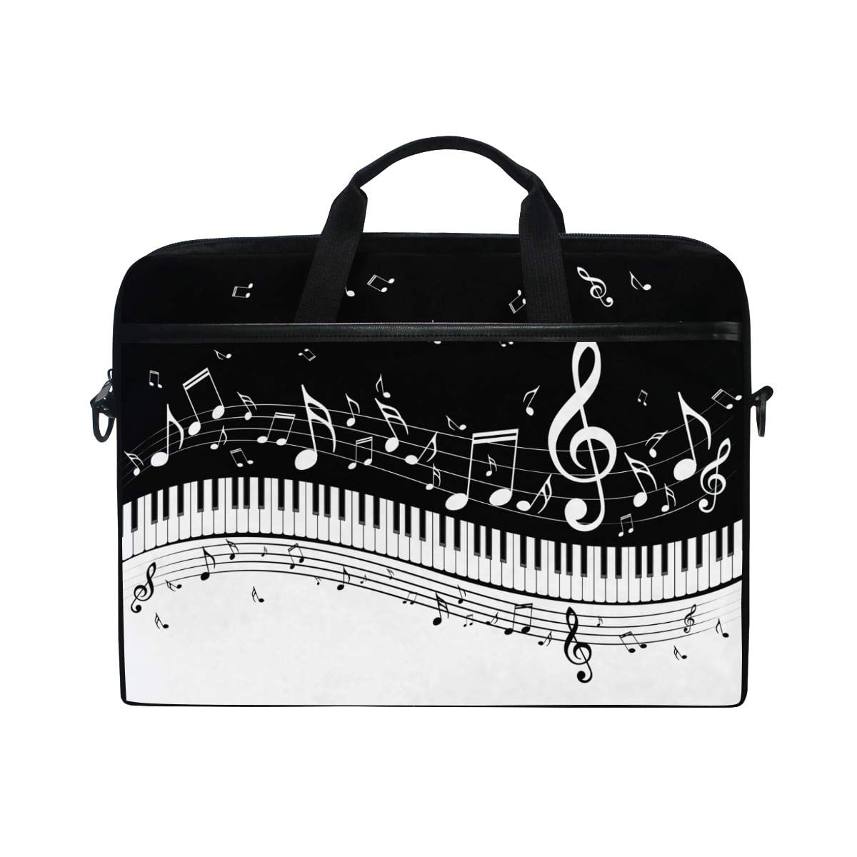 Mala Para Notebook Mrmian Fashionable Black White Music Note 15"