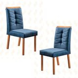 Cadeiras Para Mesa De Jantar Estofada - Turim - Art Salas