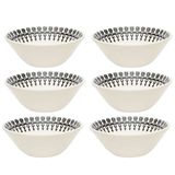 Tigela Conic De Ceramica Estampa Donna Folk 500ml 6un - Biona 091215
