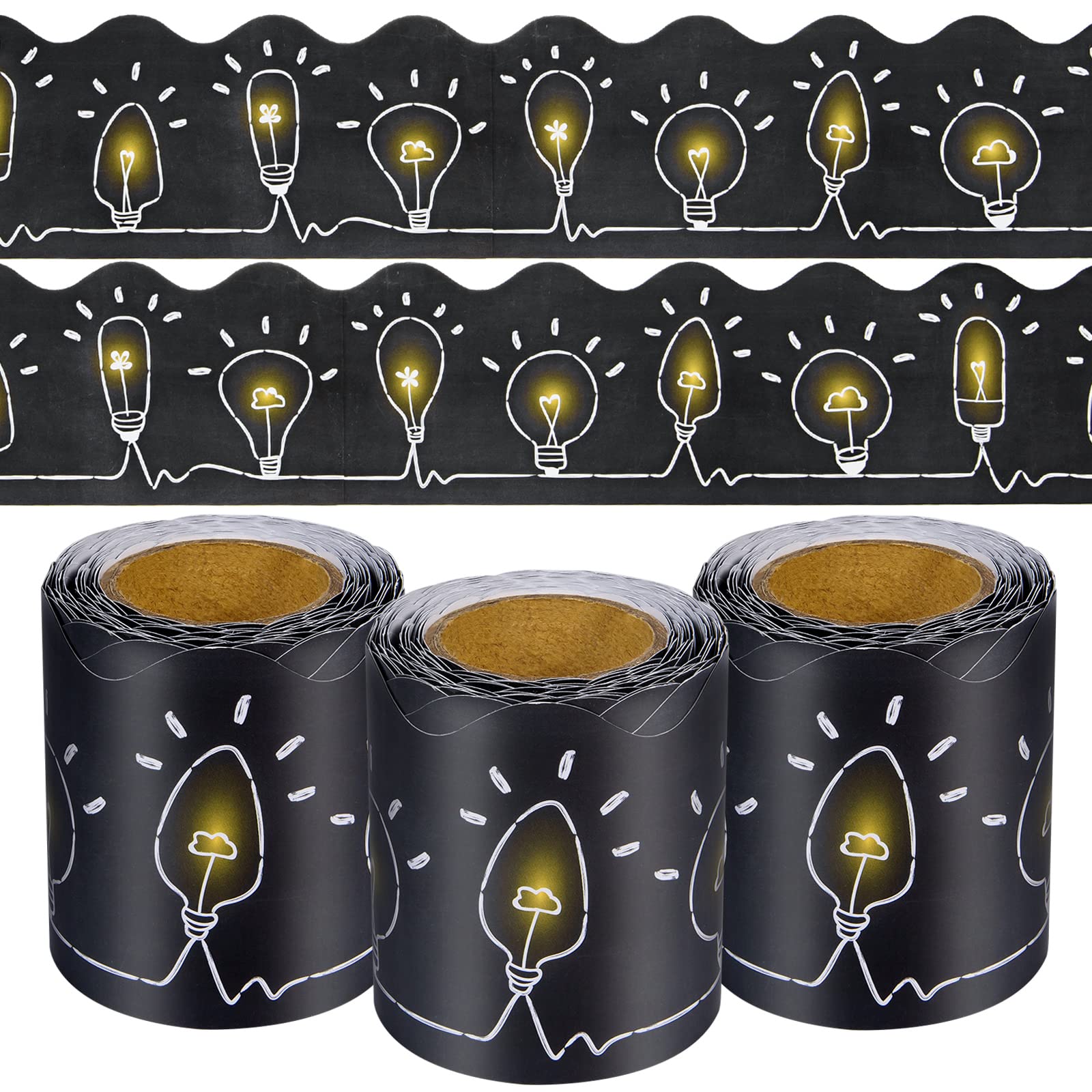 Bulletin Board Border Awizom 99ft Light Bulbs Cartolina