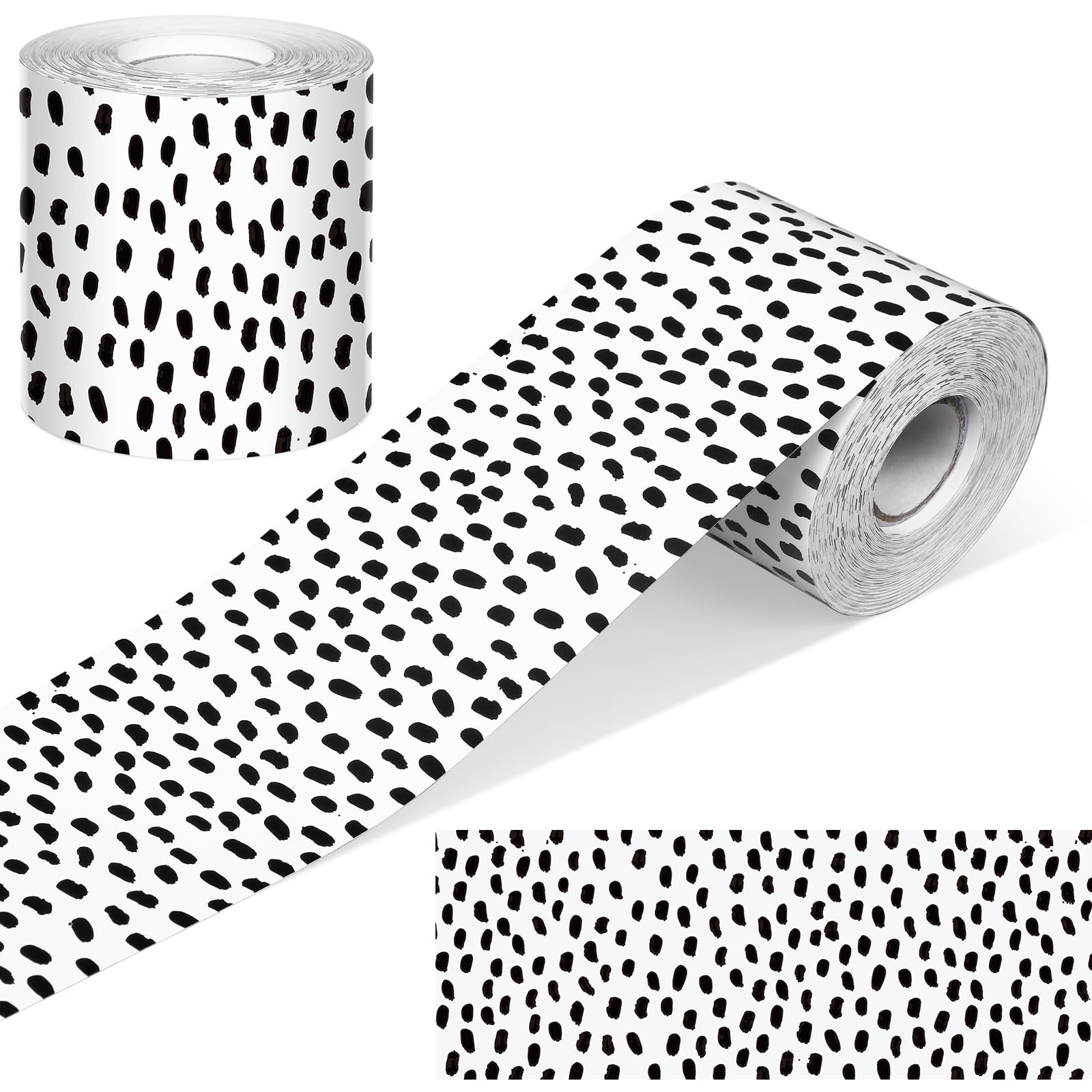 Bulletin Board Borders Zonon, 65 Pés, Preto E Branco, Bolinhas