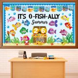 Decorações De Quadro De Avisos Gisgfim Summer Ocean Fish