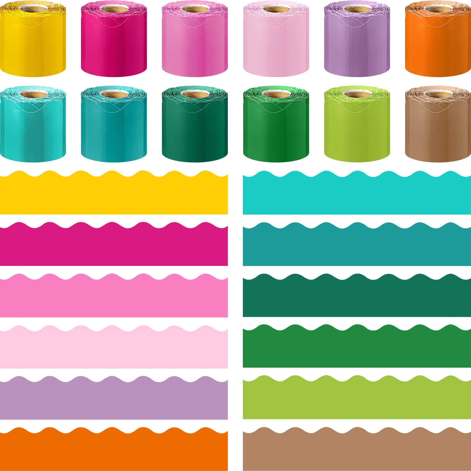Bulletin Board Borders Ctosree 12 Rolls 192m Summer Colors