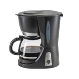Cafeteira Elétrica Preta 127v Jarra De Vidro Filtro Lavável