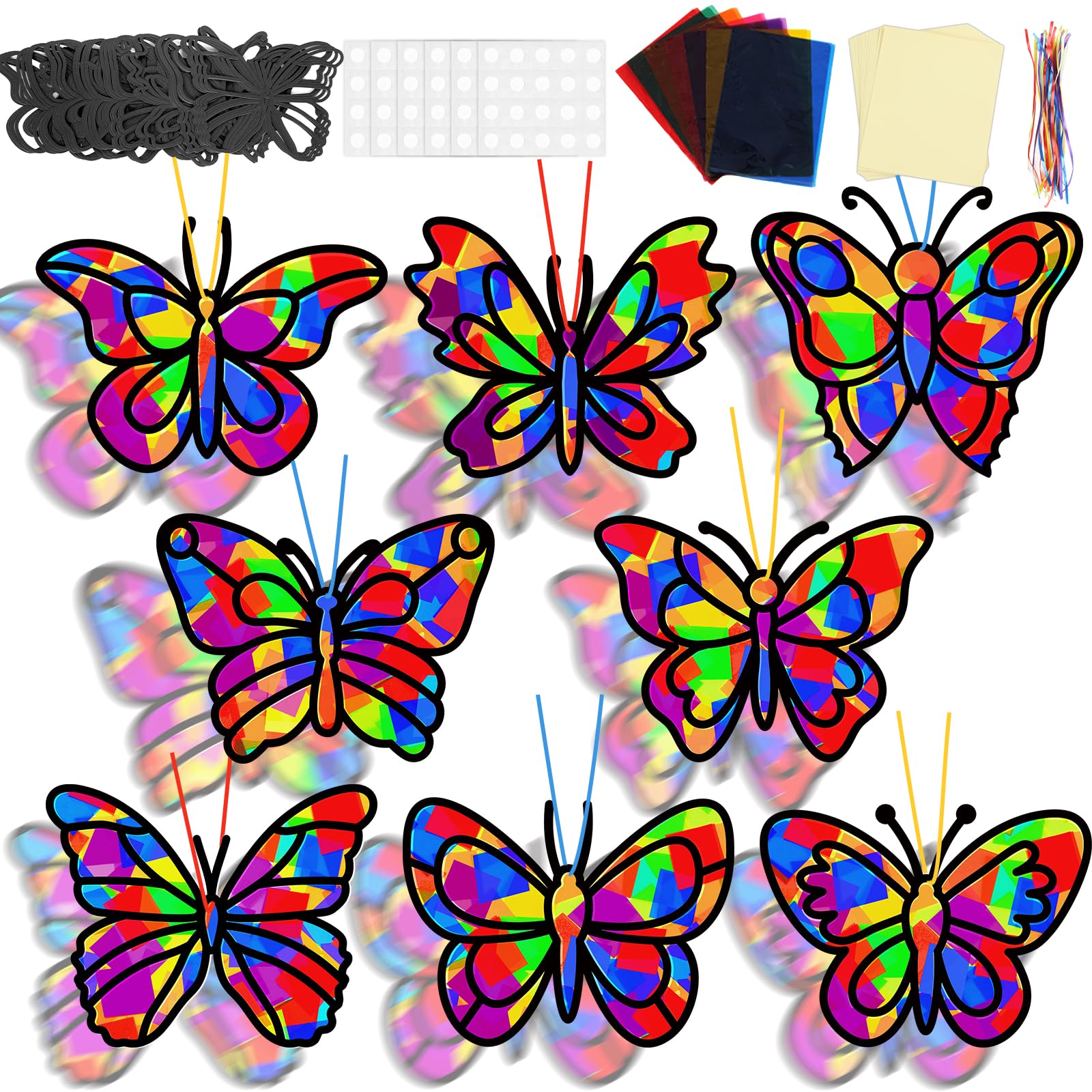 Kit De Artesanato Butterfly Suncatcher Lonfliness Vbs 2025 32 Conjuntos