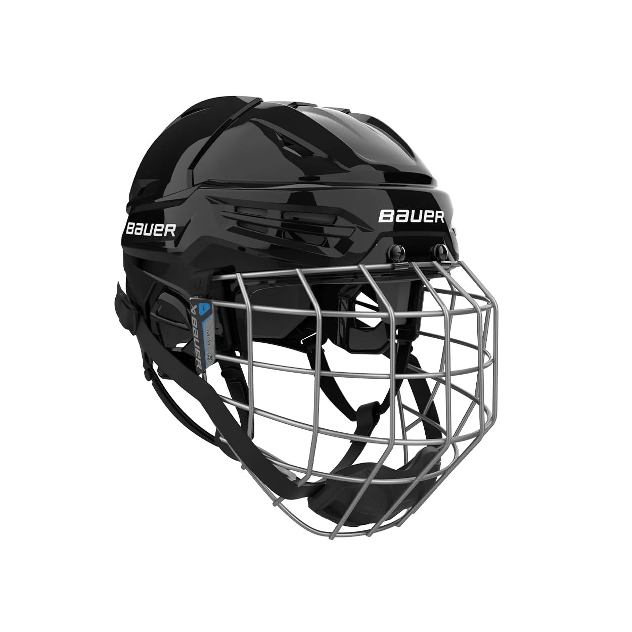 Capacete De Hóquei Bauer Re-akt 55 Senior Com Máscara Facial Preta