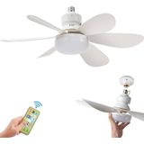 Super Ventilador Lampada Bocal E27 30w Silencioso Bivolt