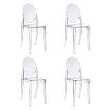 Kit Com 4 Cadeiras Para Sala De Jantar Viena Incolor