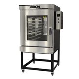 Forno Turbo Elétrico Venâncio Ciclone 8 Esteiras Interior Inox Exterior Aço Carbono Monofásico 220v Ftce8