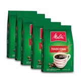 Café Moído Tradicional Melitta Kit 5 Pacotes De 500g