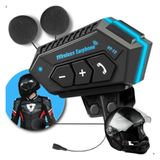 Fone Bluetooth Intercomunicador Bt12 P/ Moto Capacete