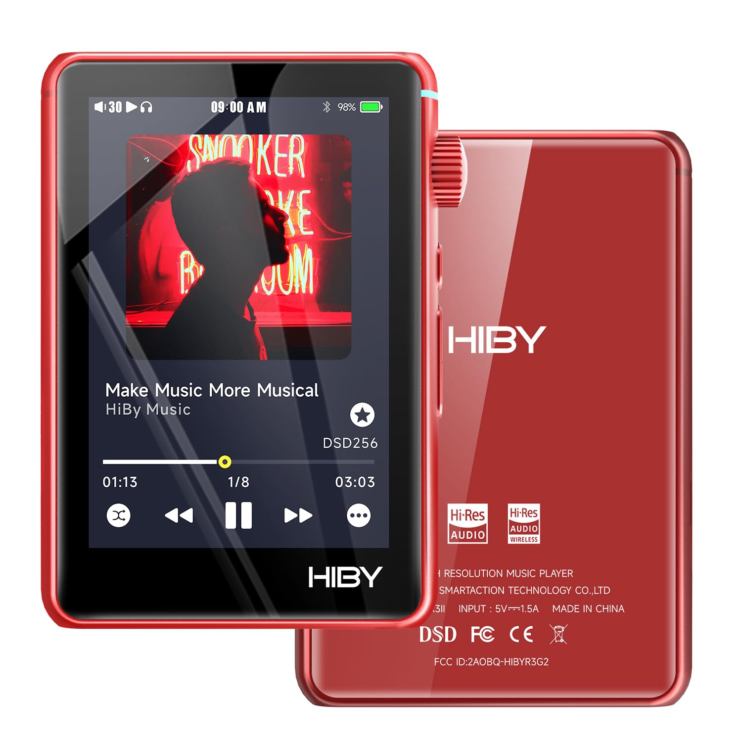Leitor De Mp3 Hiby R3 Ii Bluetooth 5.1 Mqa Dsd Pcm 2tb