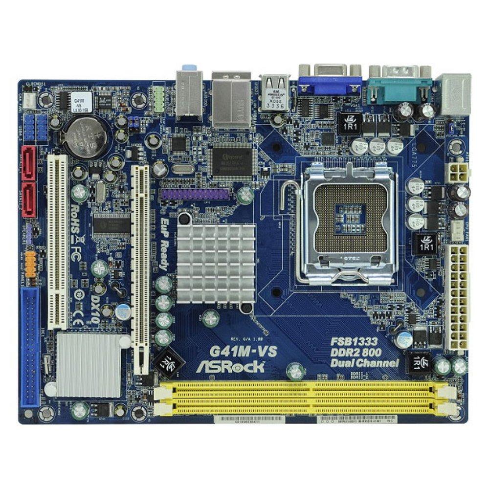 Placa-mãe Asrock G41m-vs Lga 775 Intel G41 Ddr2 Micro Atx