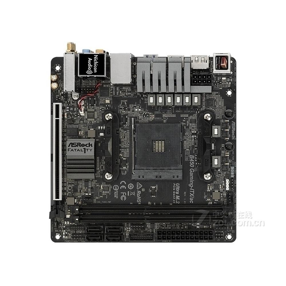 Placa-mãe Asrock B450 Gaming-itx/ac Soquete Am4 Ddr4 Mini-itx