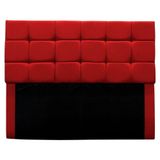 Cabeceira Cama Box Estofada King 195 Cm Bianca Suede Vermelho