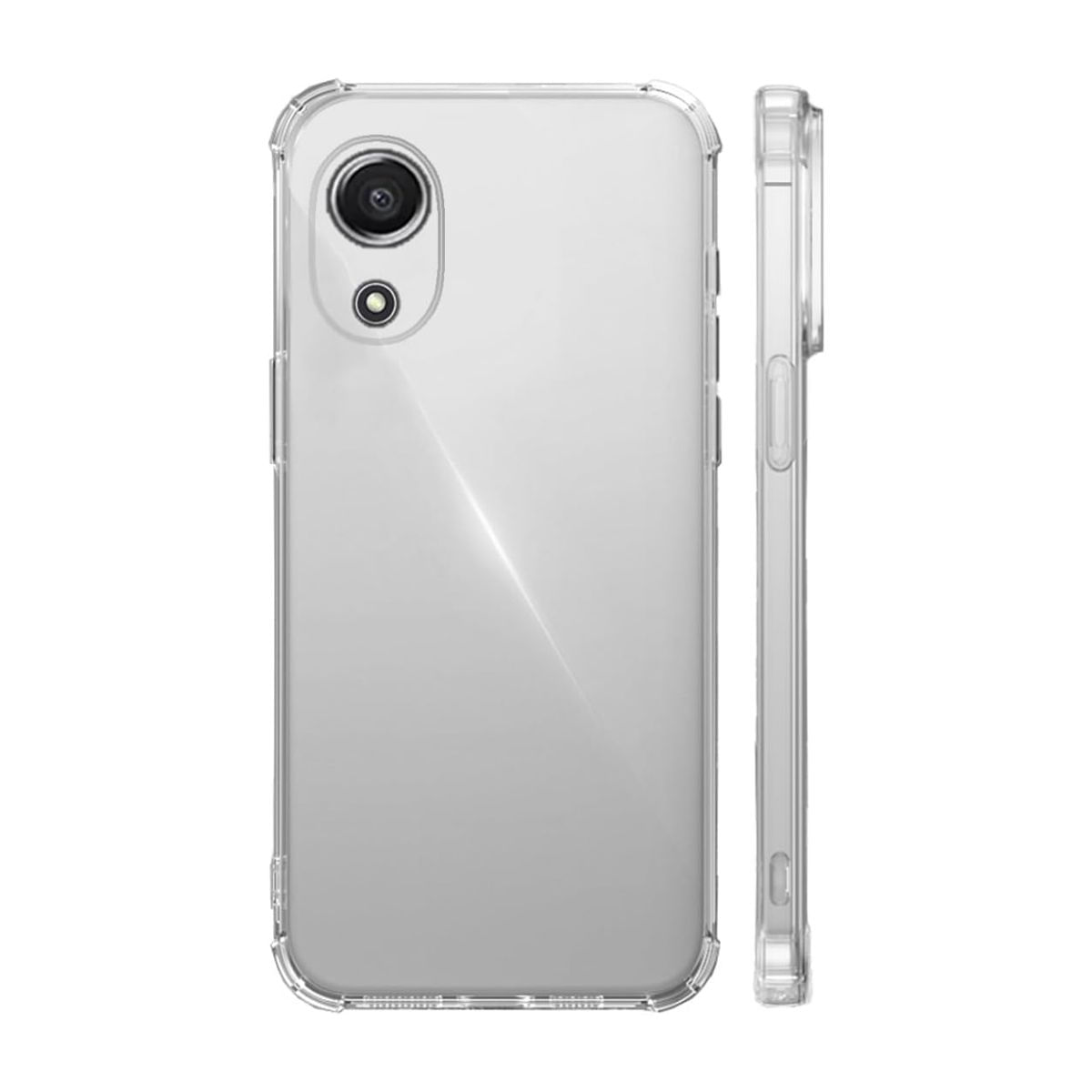Capinha Silicone Antichoque Transparente Compatível Com Samsung A03 Core