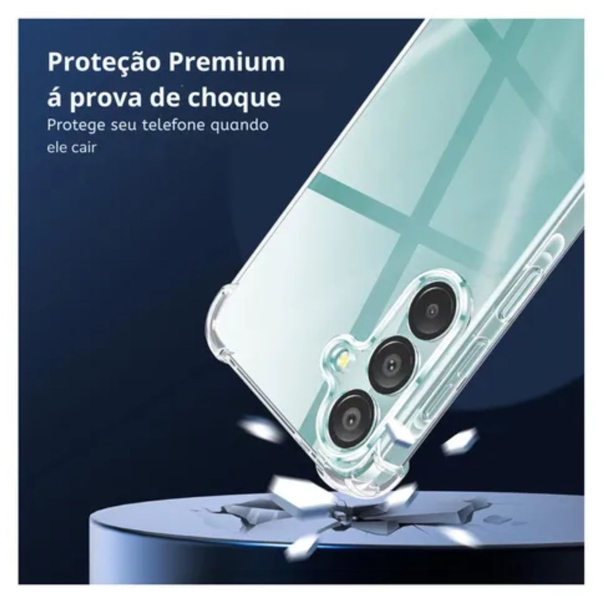 Capinha Silicone Antichoque Transparente Compatível Com Samsung A24 5g