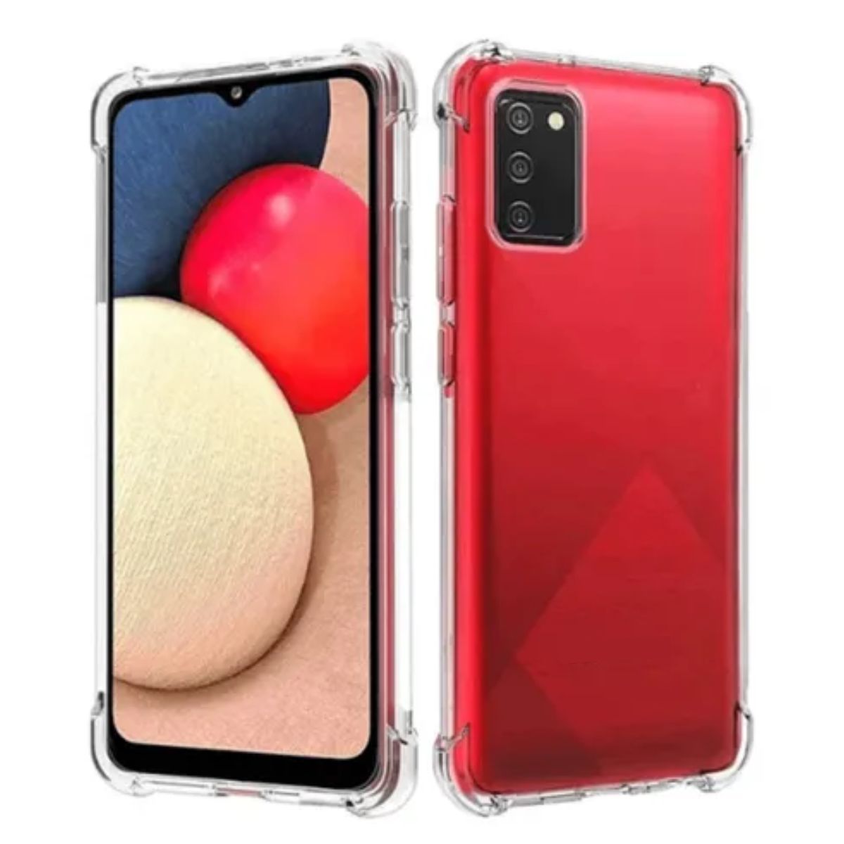 Capinha Silicone Antichoque Transparente Compatível Com Samsung A03s