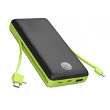 Carregador Portátil Minimen Usb-c/usb 20000mah 74wh Carregamento Rápido - Mm-959 - Preto E Verde