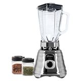 Kit Oster New Osterizer Liquidificador E Mini Jarras Prata 110v