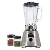 Kit Oster New Osterizer Liquidificador E Mini Jarras Aço Escovado 110v