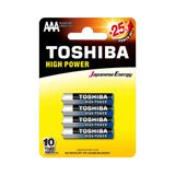 Pilha Alcalina Toshiba Aaa 1,5v Com 4 Pilhas Lr03gcp