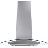 Coifa De Parede Cadence Inspire Vidro Curvo 60cm 220v