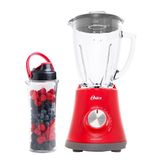Kit Oster Super Chef Liquidificador E Jarra Blend N Go Vermelho 110v