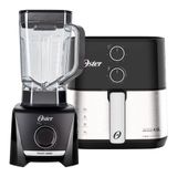 Kit Fritadeira Inox Compact 4,6l E Liquidificador 1400 Full Oster 220v