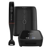 Kit Trio Black Cadence - Sanduicheira Click Fritadeira 4l Mixer 110v