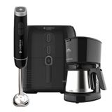 Kit Trio Black Cadencecafeteirafritadeira 4lmixer Inox 220v
