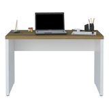 Mesa Para Escritório Home Office 120cm Cisne Olmo/branco A06 -mpozenato