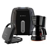 Kit Super Cook Cadence Fritadeira 3,8lsanduicheira Cafeteira 220v