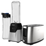 Kit Blender Power 2 Jarras E Torradeira Inox Oster 220v