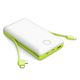 Carregador Portátil Minimen Usb-c/usb 20000mah 74wh Carregamento Rápido - Mm-959 - Branco E Verde
