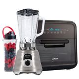 Kit Fritadeira Super Fryer E Liquidificador New Osterizer Com Jarra Blen N Go Oster 220v