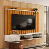 Bancada Suspensa Para Sala De Estar Cinamomo/off-white